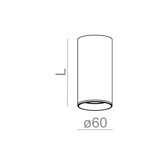 AQForm Lampa natynkowa PET 12 LED 230V M930 36° Phase-Control biały mat