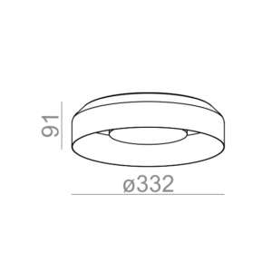 AQForm Lampa natynkowa REVEL dot LED 230V M930 Phase-Control czarny mat