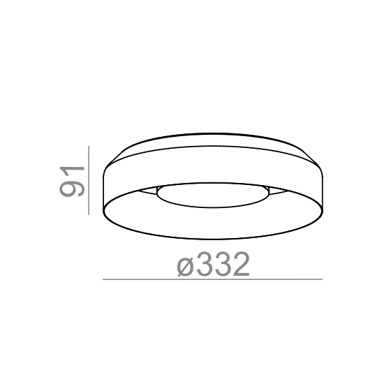 AQForm Lampa natynkowa REVEL dot LED 230V M930 Phase-Control czarny mat