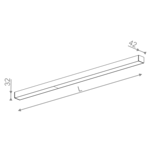 AQForm Lampa natynkowa SET RAW mini 125 LED L930 czarny mat