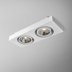 AQForm Lampa natynkowa SLEEK distance 111x2 Phase-Control biały mat