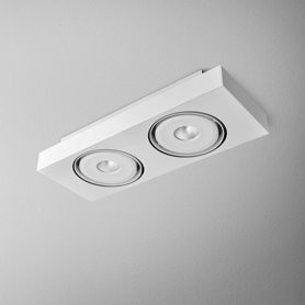 AQForm Lampa natynkowa SLEEK distance 111x2 QRLED L930 38° biały mat
