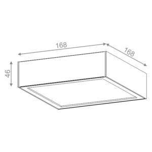 AQForm Lampa natynkowa SLIMMER 17 LED L930 biały mat