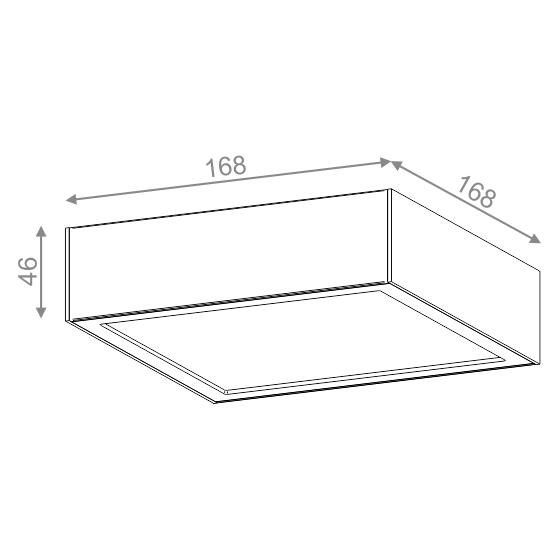 AQForm Lampa natynkowa SLIMMER 17 LED L930 biały mat