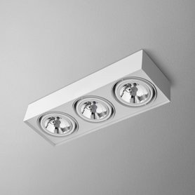 AQForm Lampa natynkowa SQUARES mini 111x3 Phase-Control biały mat