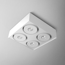 AQForm Lampa natynkowa SQUARES mini 111x4 SQ QRLED L930 38° biały mat
