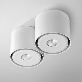 AQForm Lampa natynkowa TUBA distance 111x2 QRLED 230V M930 38° Phase-Control biały mat