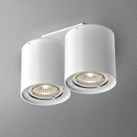 AQForm Lampa natynkowa TUBA distance 50x2 230V Phase-Control biały mat