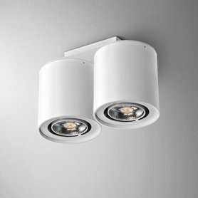 AQForm Lampa natynkowa TUBA distance 50x2 LED 230V M930 36° Phase-Control biały mat