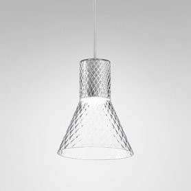 AQForm lampa wisząca MODERN GLASS Flared TR LED 230V fi50 M930 Phase-Control alu mat