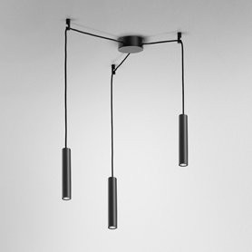 AQForm lampa wisząca PET mini 17 LED spider M930 36° czarny mat