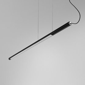 AQForm lampa wisząca THIN TUBE asymmetry 122 LED L930 czarny mat