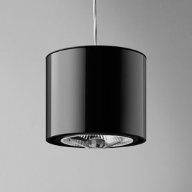 AQForm lampa wisząca TUBA 111 Phase-Control czarny połysk