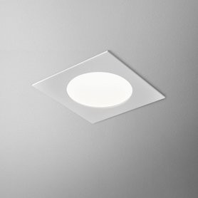 AQForm lampa wpuszczana AQUATIC square LED 230V hermetic M930 Phase-Control biały mat