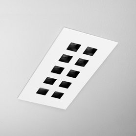 AQForm lampa wpuszczana DARK POINTS 17 LED L930 44° biały mat