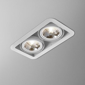 AQForm Lampa wpuszczana iFORM 111x2 Phase-Control biały mat
