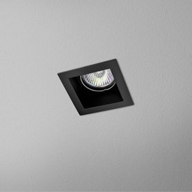 AQForm Lampa wpuszczana MINISQUARE x1 230V Phase-Control czarny mat