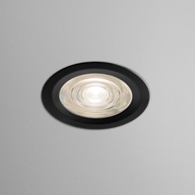 AQForm lampa wpuszczana ONLY round mini LED 230V hermetic M930 32° Phase-Control czarny mat