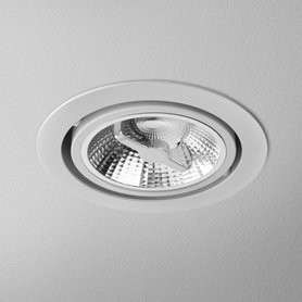 AQForm Lampa wpuszczana RING 111 230V Phase-Control biały mat