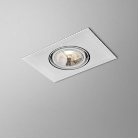 AQForm Lampa wpuszczana SLEEK 111x1 Phase-Control biały mat