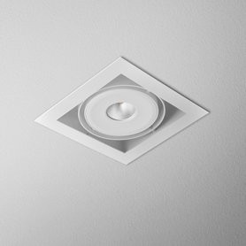 AQForm lampa wpuszczana SQUARES 111x1 QRLED 230V M930 38° Phase-Control biały mat