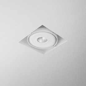 AQForm lampa wpuszczana SQUARES 111x1 QRLED 230V trimless M930 38° Phase-Control biały mat
