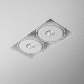 AQForm lampa wpuszczana SQUARES 111x2 QRLED trimless L930 38° biały mat