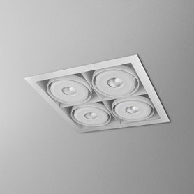 AQForm lampa wpuszczana SQUARES 111x4 SQ QRLED L930 38° biały mat