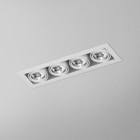AQForm lampa wpuszczana SQUARES 50x4 LED 230V M930 36° Phase-Control biały mat