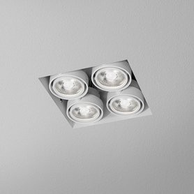 AQForm lampa wpuszczana SQUARES 50x4 LED SQ trimless L930 36° biały mat