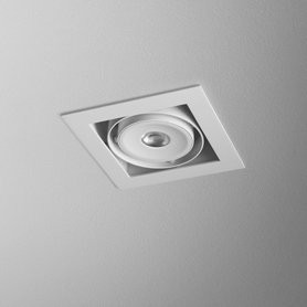 AQForm lampa wpuszczana SQUARES 70x1 QRLED lens L930 34° biały mat