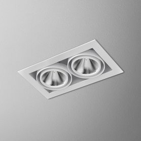 AQForm Lampa wpuszczana SQUARES 70x2 LED L930 51° biały mat