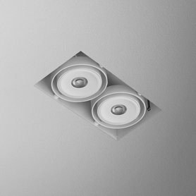 AQForm Lampa wpuszczana SQUARES 70x2 QRLED lens trimless L930 34° biały mat