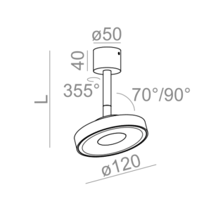 AQForm reflektor KARI 11 LED 230V M930 36° Phase-Control biały mat