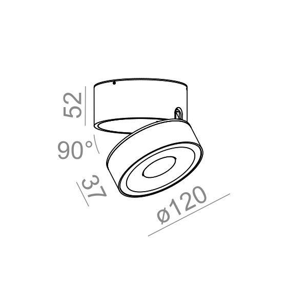AQForm reflektor QRLED move L930 38° czarny mat
