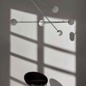 AROMAS ENDO Lampa wisząca 6xG9 5W 3000K  CHROME / OPAL SHADES