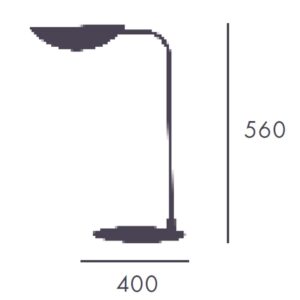 Aromas Lampa stolikowa FICUS metal