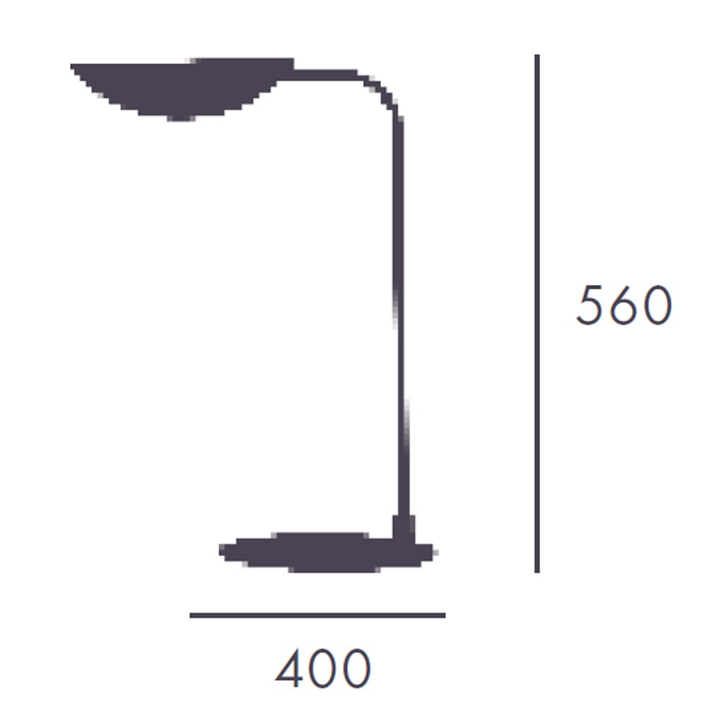 Aromas Lampa stolikowa FICUS metal