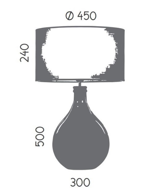 Aromas Lampa stolikowa SAM szkło