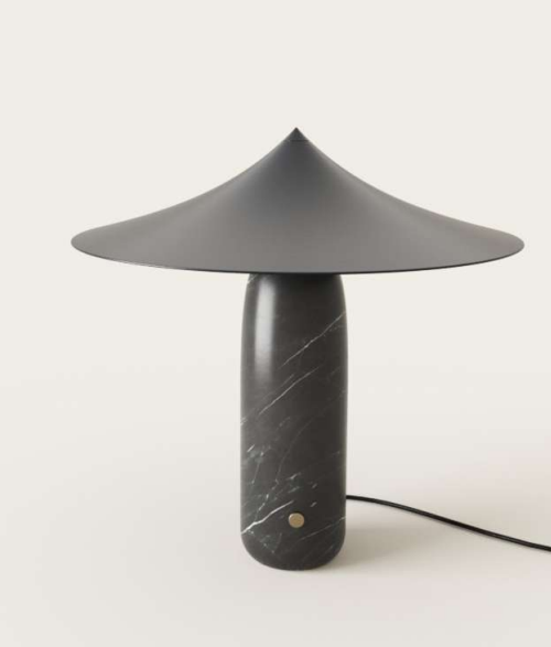 Aromas Lampa stołowa Kine czarny mat