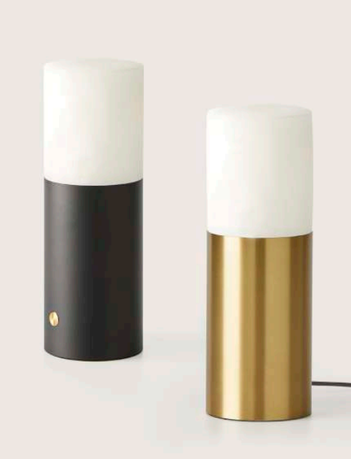 Aromas Lampa stołowa Lind USB czarny mat
