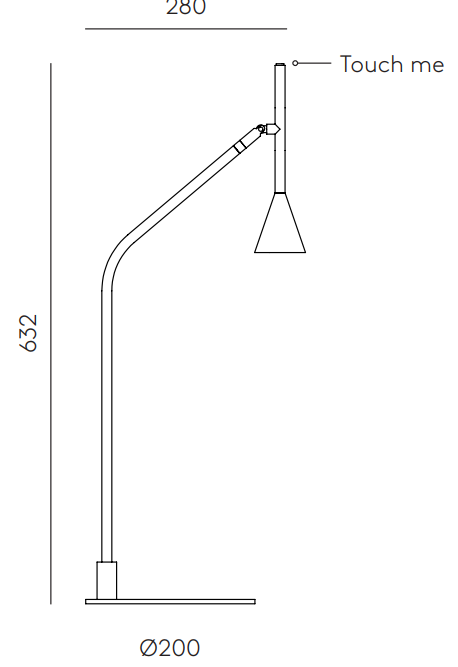 Aromas Lampa stołowa Lyb czarny mat