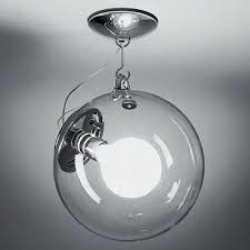 Artemide Natynkowe Miconos stal, dmuchane szkło led