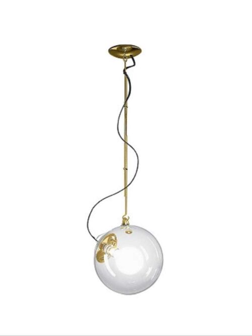 Artemide Żyrandol Miconos stal dmuchane szkło led
