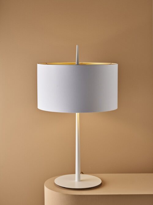 B.LUX Lampa Stolikowa LOLA T WHITE/GOLD