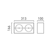 CHORS lampa natynkowa Box R21 TRIAC