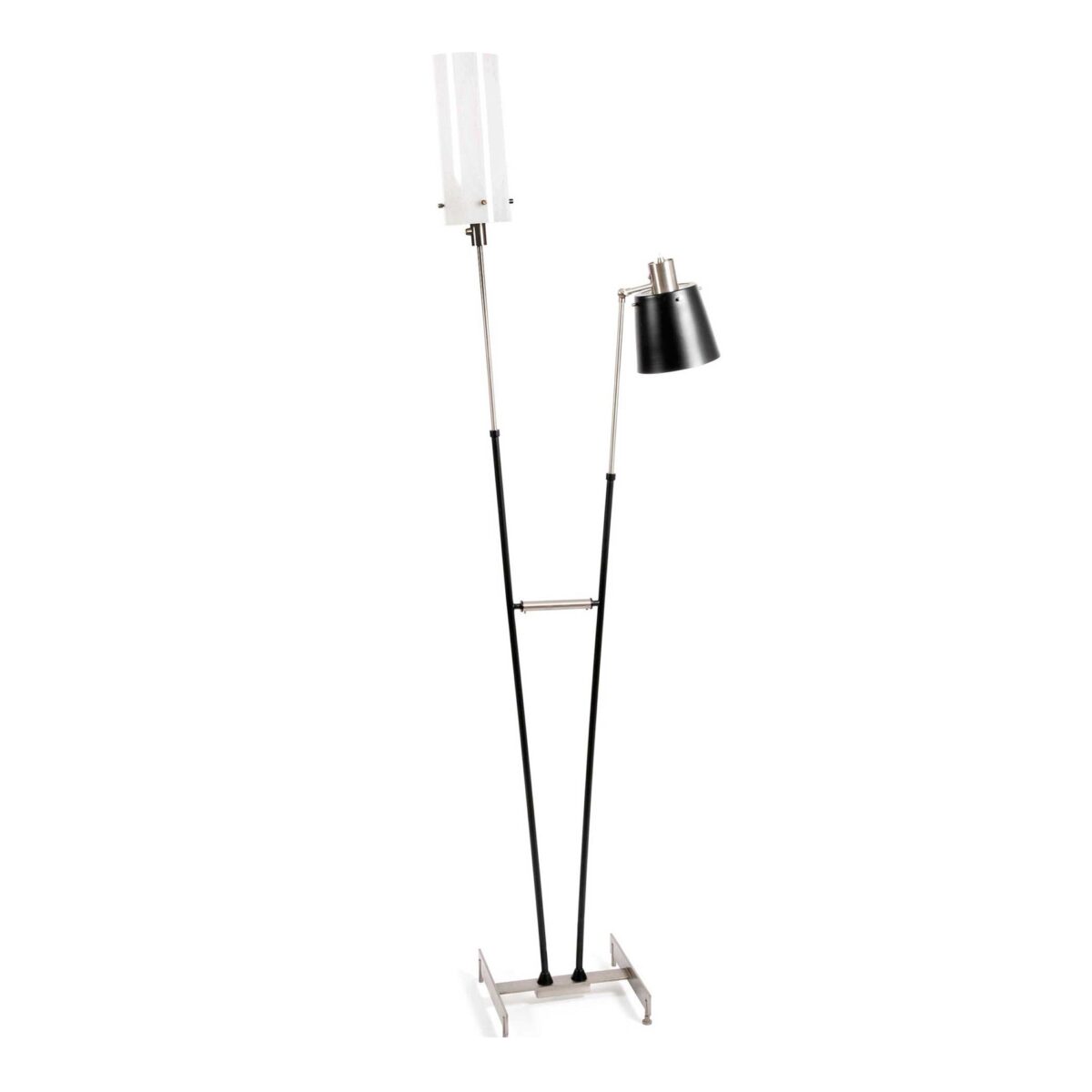 DelightFull Lampa podłogowa PASTORIUS mosiądz aluminium akryl