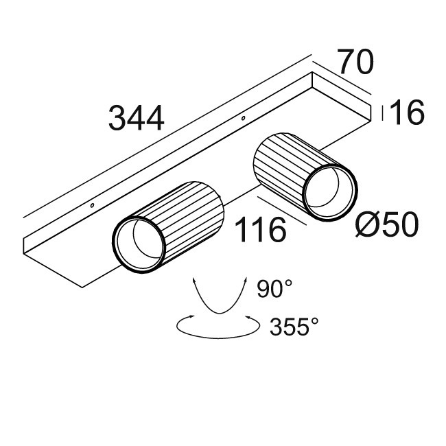 Delta Light Kinkiet HEDRA ON led 14W