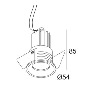 Delta Light lampa wpuszczana MICRO REO 92735
