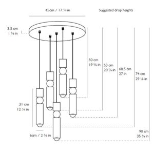 FULCRUM CHANDELIER 5 PIECE